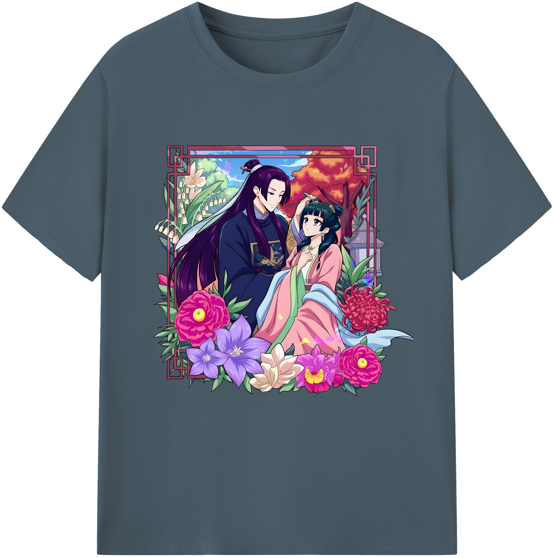 （画像用） 薬屋のひとりごと The Apothecary Diaries 綿100％半袖Tシャツ（フロントプリント）